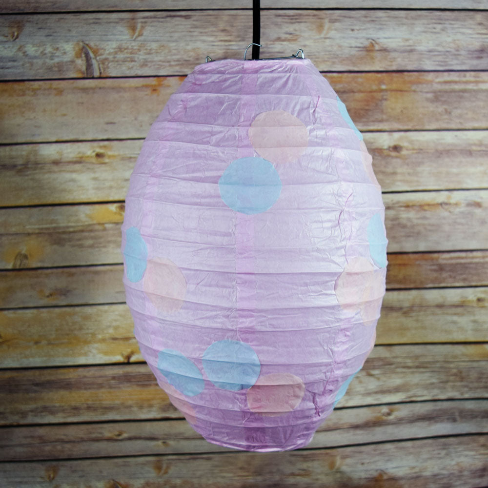 DIY Polka Dot Easter Egg Paper Lantern