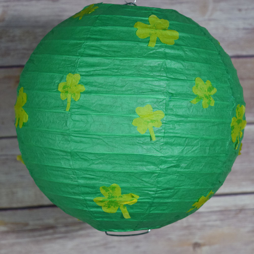 DIY St. Patrick's Day Shamrock Paper Lantern