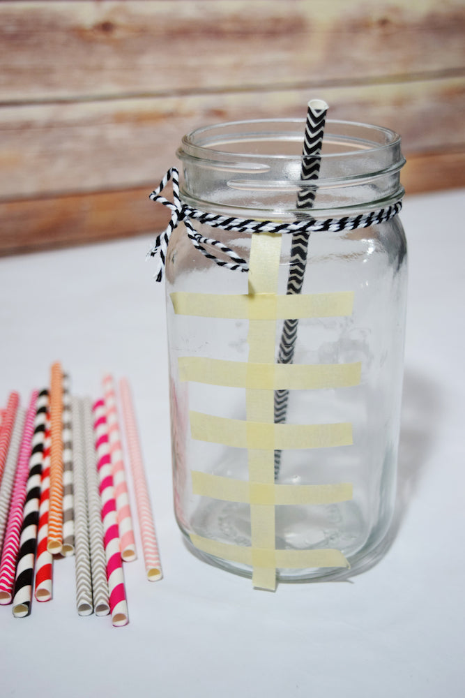 DIY Superbowl Mason Jar