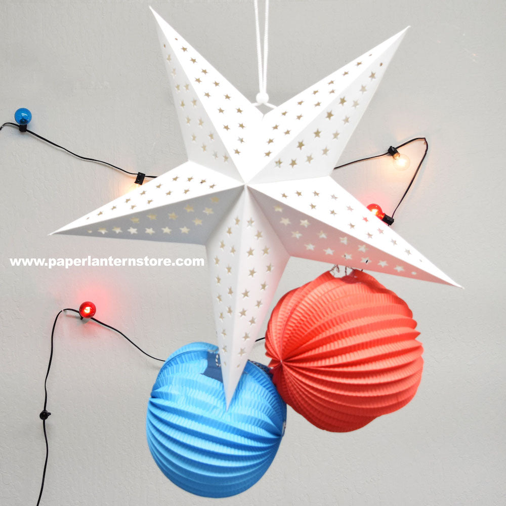 Easy 4th of July Hanging Star Decorations