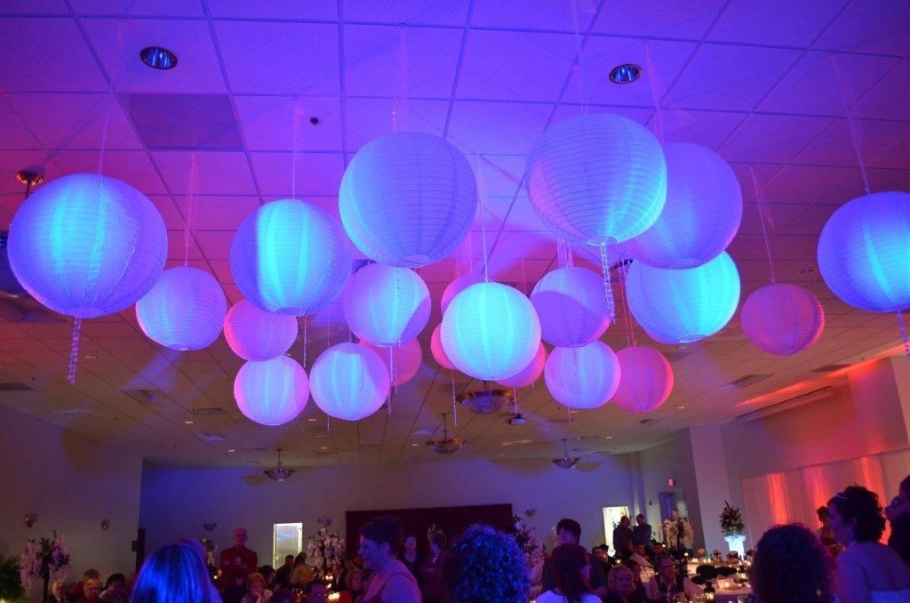 Wedding Hanging Paper Lanterns & Lights