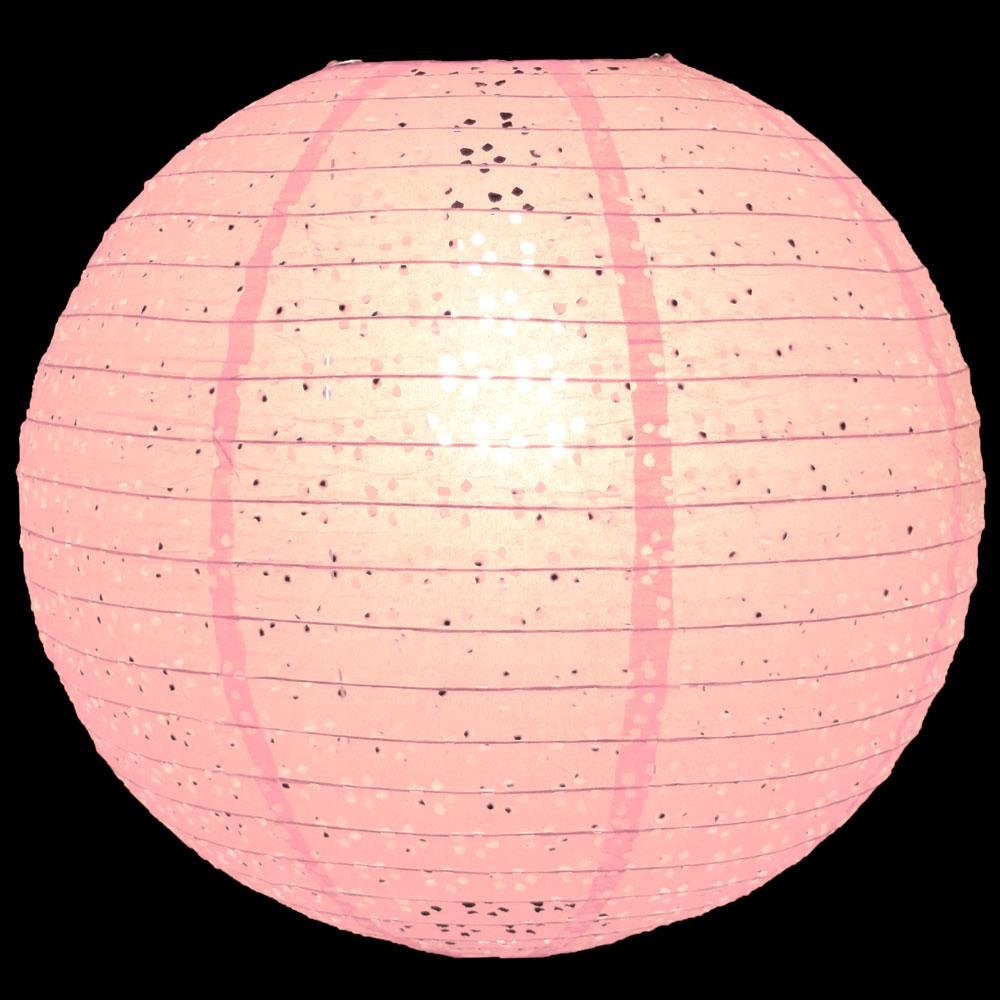 12" Round Eyelet Lace Look Paper Lanterns