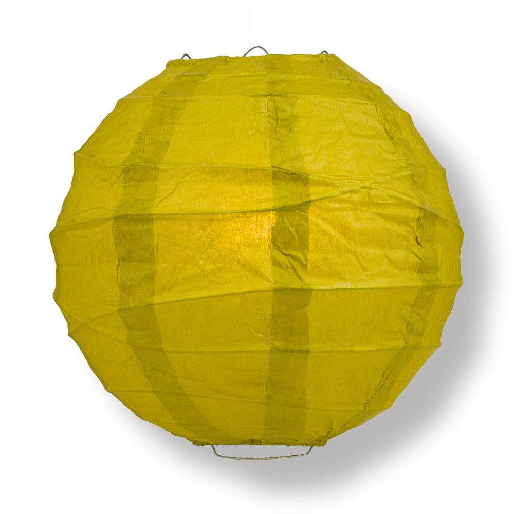 Pear Crisscross Ribbing Paper Lanterns