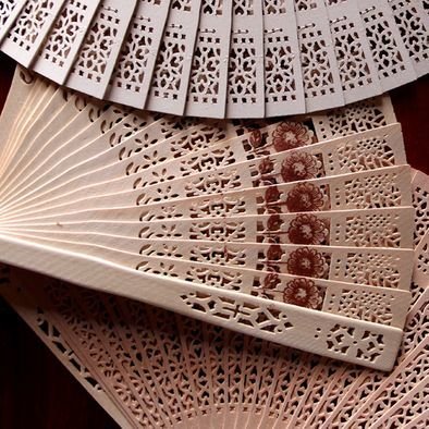 Assorted Color Sandalwood Fans