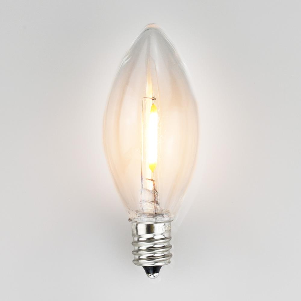 LED C-Style Light Bulbs (C7 C9 CA all Cone / Candle Light Bulbs)