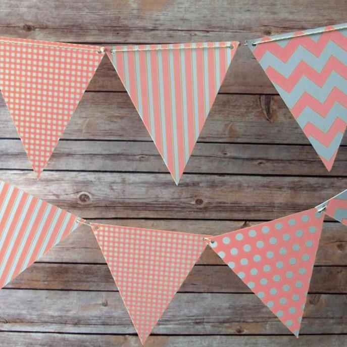 Mix Color Pennant Flag Banners