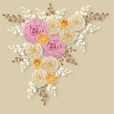 3D Pre-Made Giant Paper Flowers