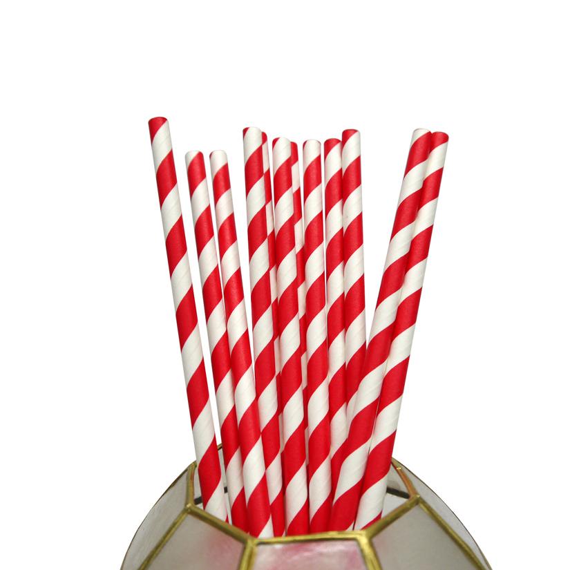 Striped Paper Straws