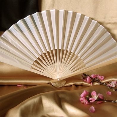 Silk Wedding Fans