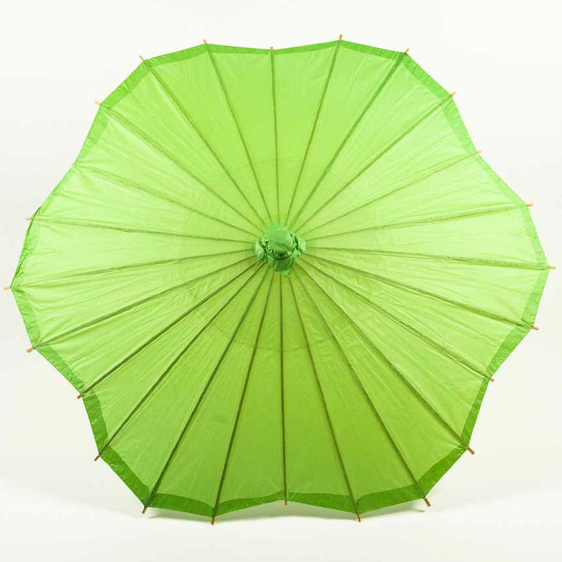 Solid Color Scalloped Shaped Parasols Umbrellas