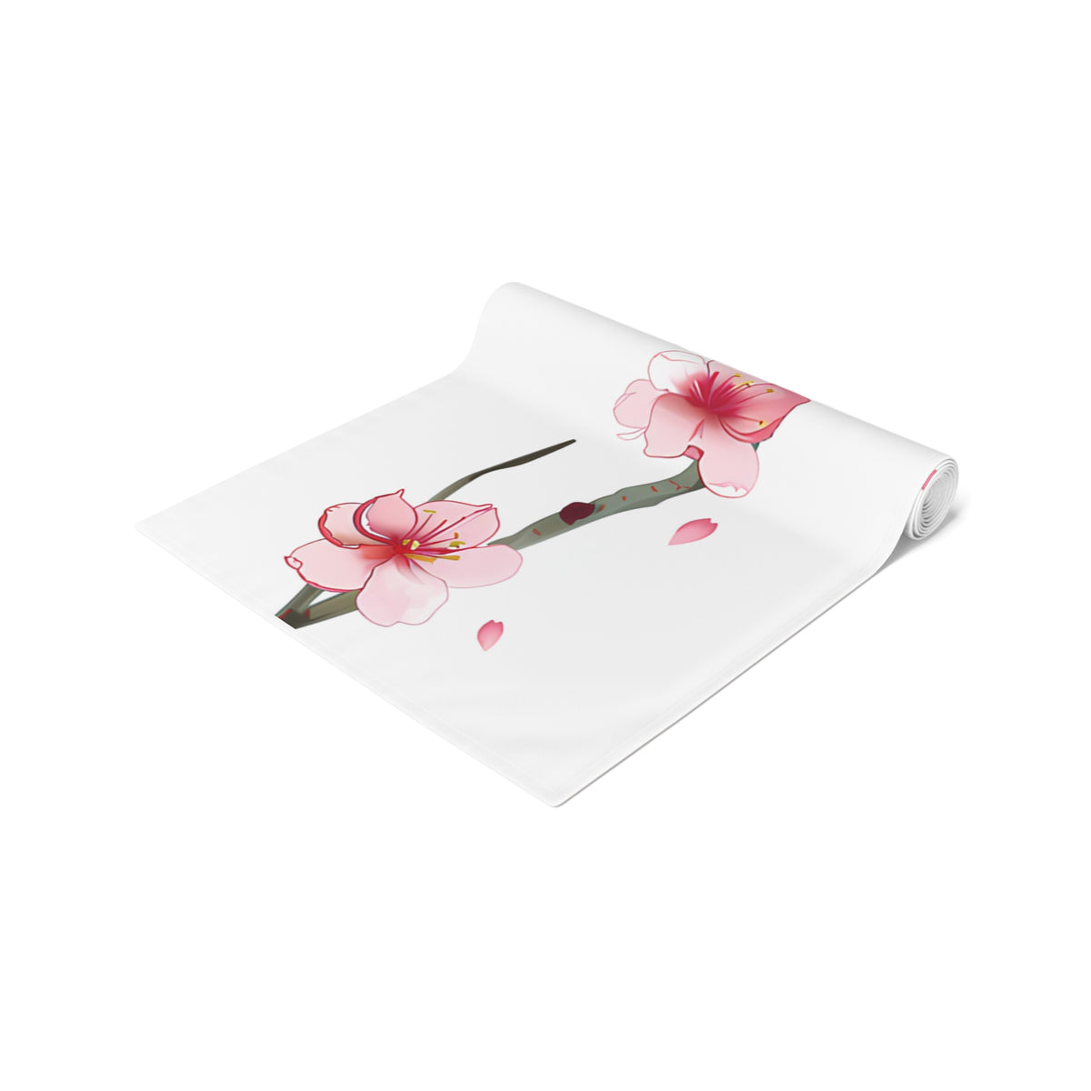 Sakura Table Runner with Pink Cherry Blossoms Design (16&quot; × 72&quot;)