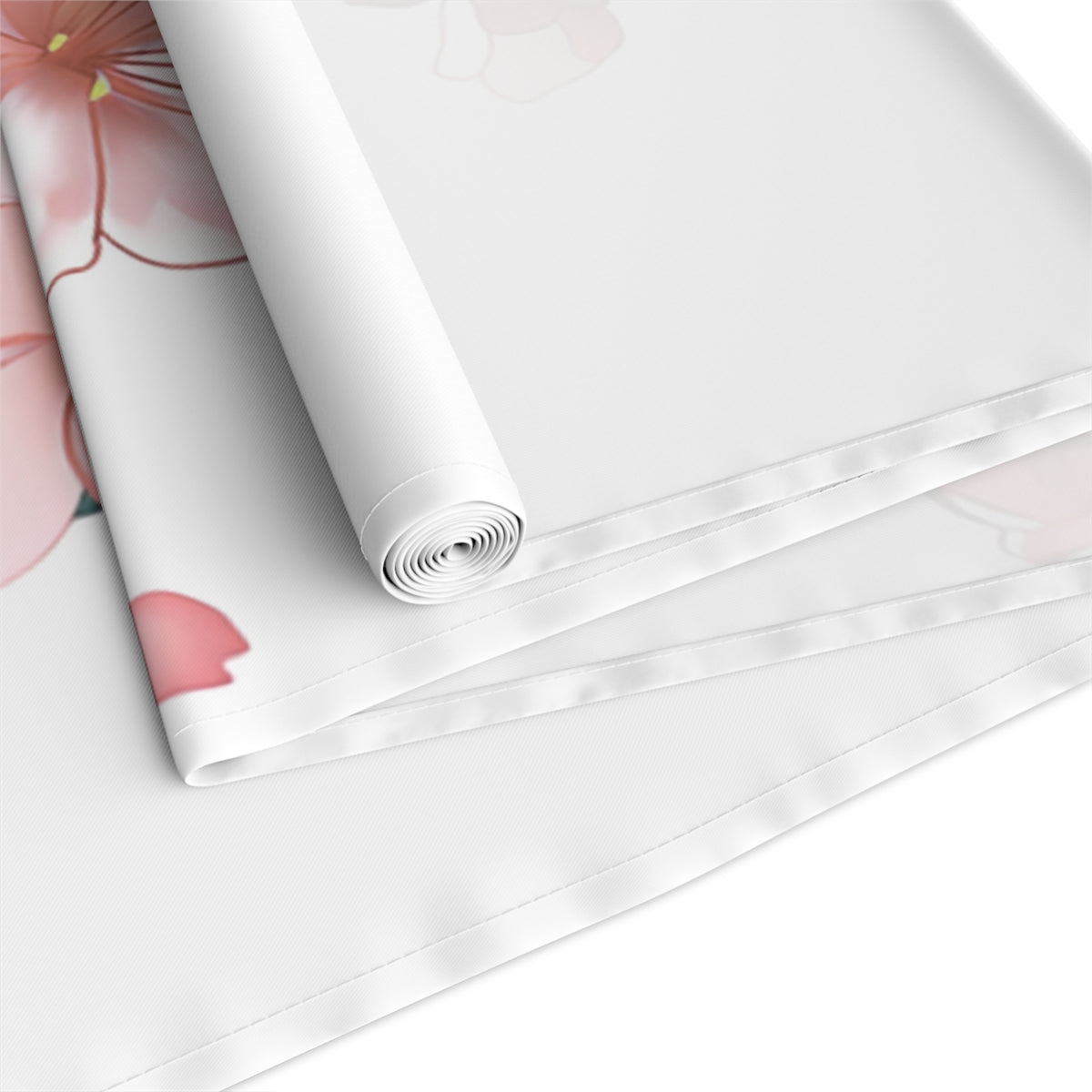 Sakura Table Runner with Pink Cherry Blossoms Design (16&quot; × 72&quot;)