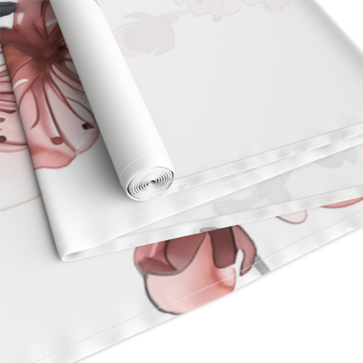 Elegant Table Runner with Pretty Plum Blossoms Design (16&quot; × 72&quot;)