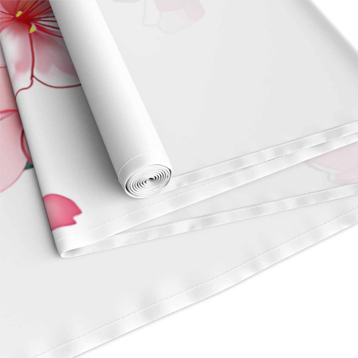 Sakura Table Runner with Pink Cherry Blossoms Design (16&quot; × 72&quot;)