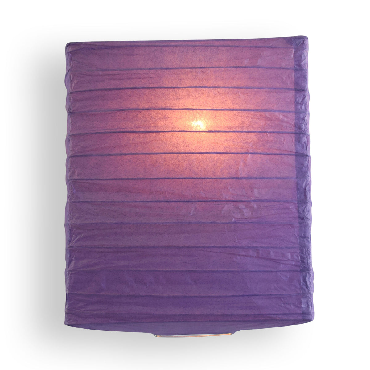 Dark Purple Hako Paper Lantern (8 inch x 10 inch)