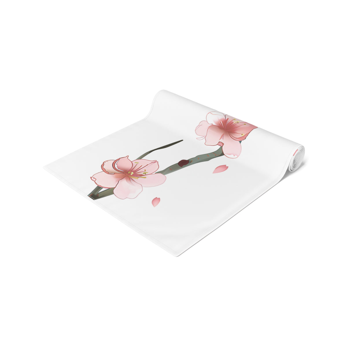 Sakura Table Runner with Pink Cherry Blossoms Design (16&quot; × 72&quot;)