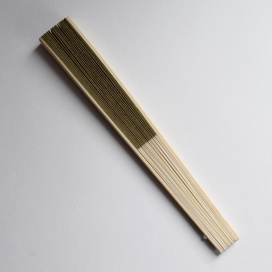 9&quot; Gold Paper Hand Fans for Weddings, Premium Paper Stock (10 Pack)