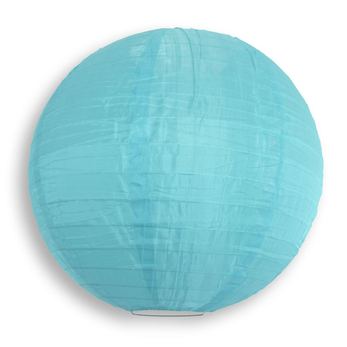 30&quot; Baby Blue Jumbo Shimmering Nylon Lantern, Even Ribbing, Durable, Dry Outdoor Hanging Decoration