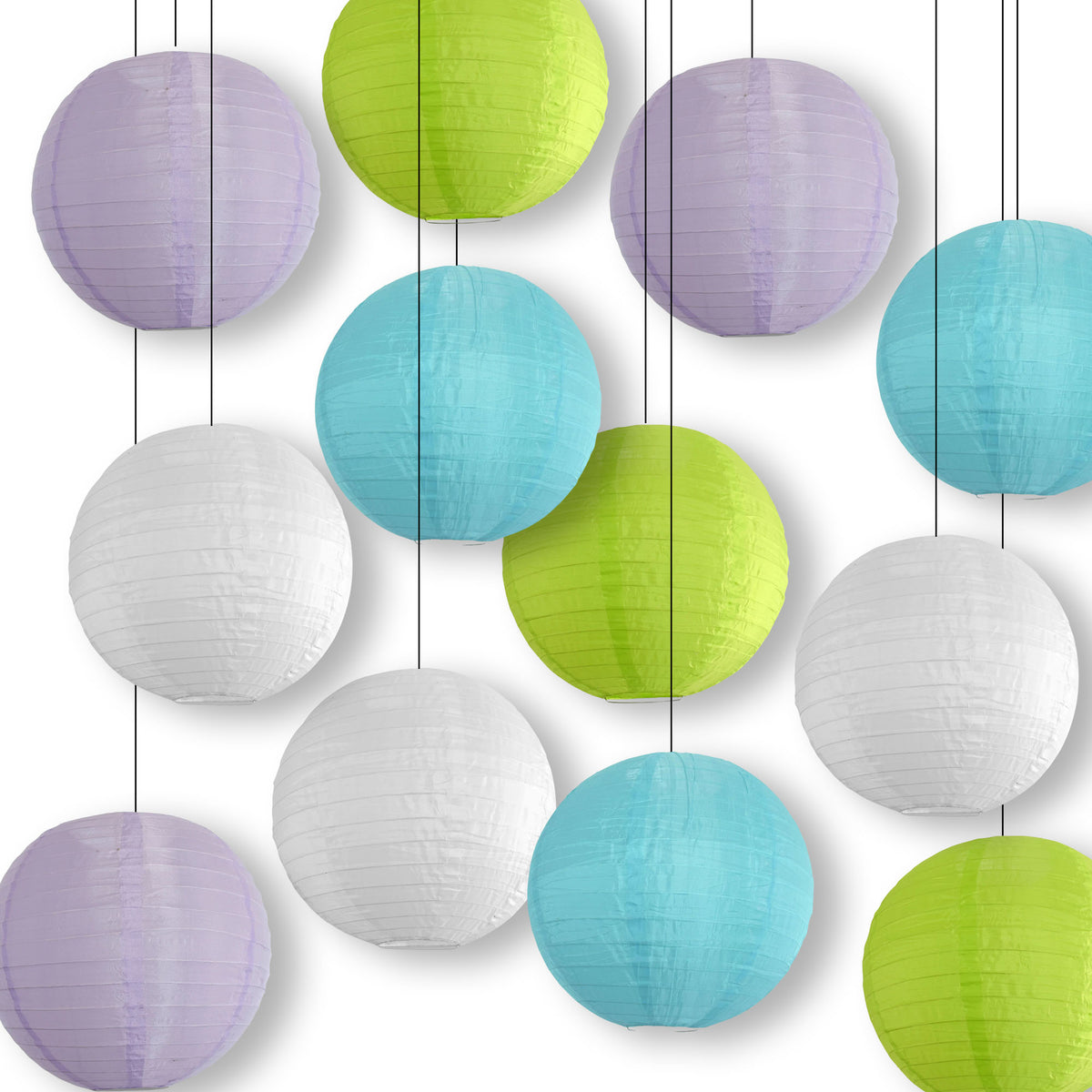 Ocean Breeze Nylon Lantern Combo Variety Set (12 PACK)