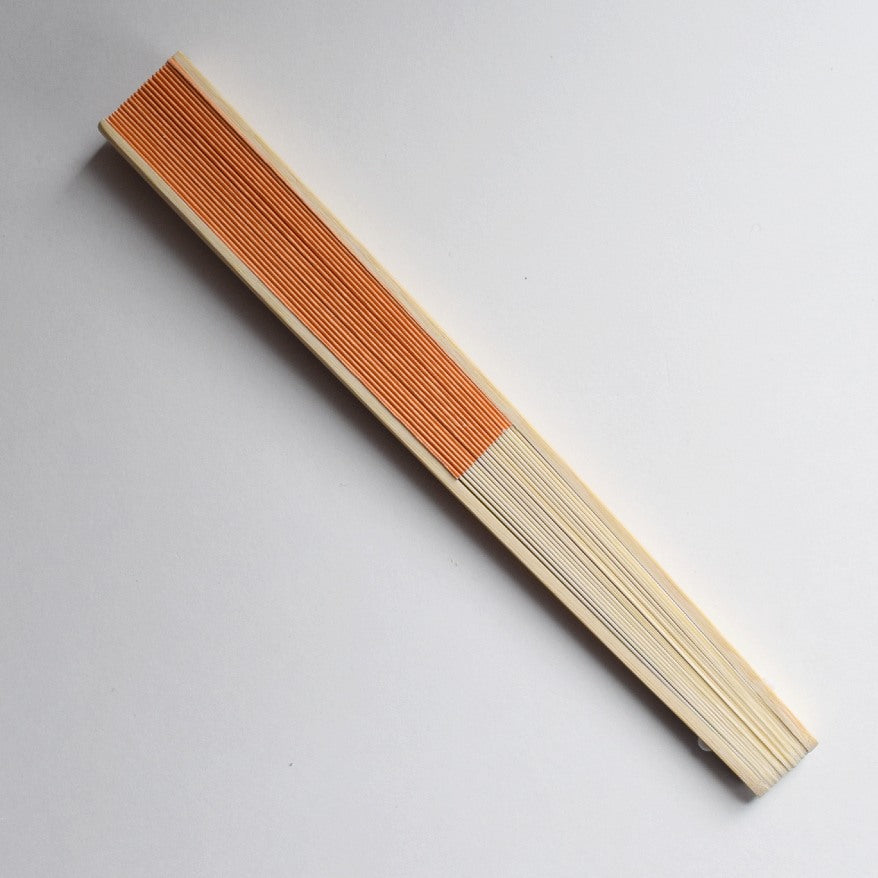 9&quot; Papaya Paper Hand Fans for Weddings, Premium Paper Stock (10 Pack)