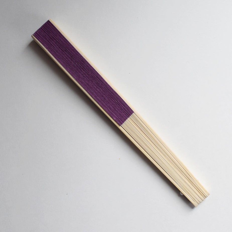 9&quot; Violet Paper Hand Fans for Weddings, Premium Paper Stock (10 Pack)