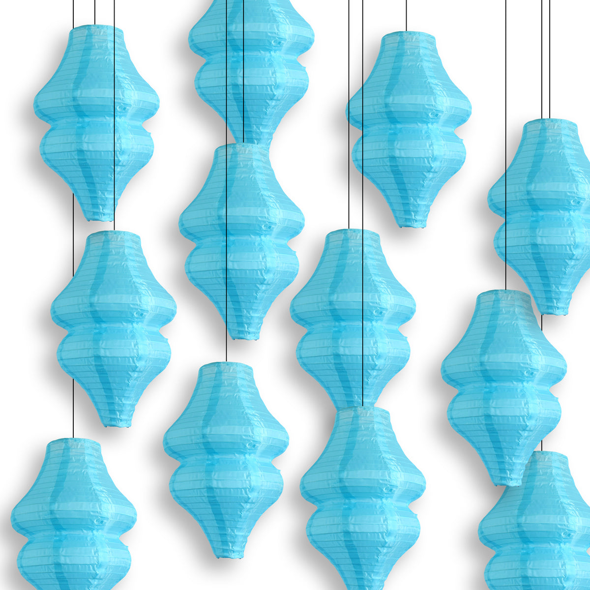 Baby Blue Beehive Unique Shaped Nylon Lantern, 10-inch x 14-inch