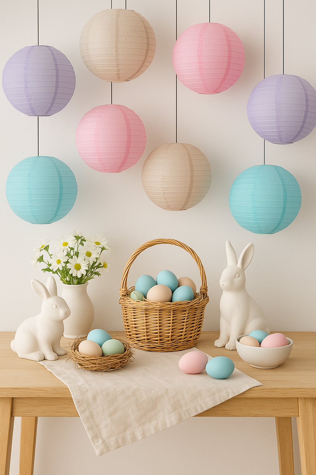 Pastel Glow Easter Nylon Lantern Combo Variety Set (12 PACK)