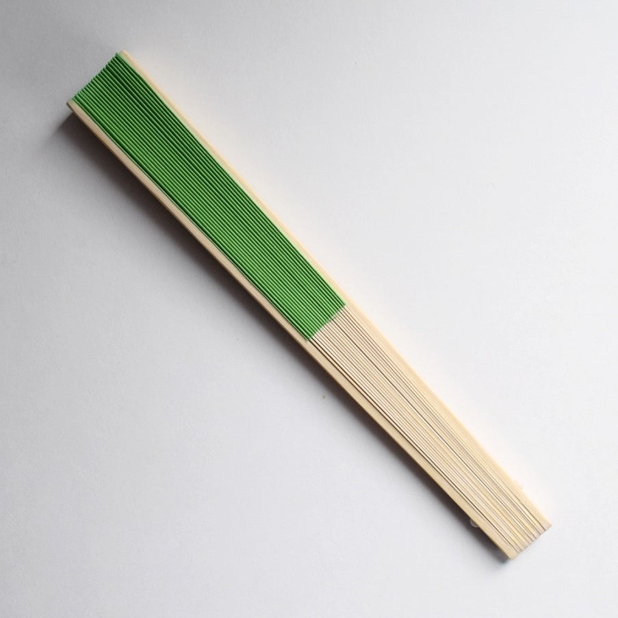 9&quot; Grass Greenery Paper Hand Fans for Weddings, Premium Paper Stock (10 Pack)