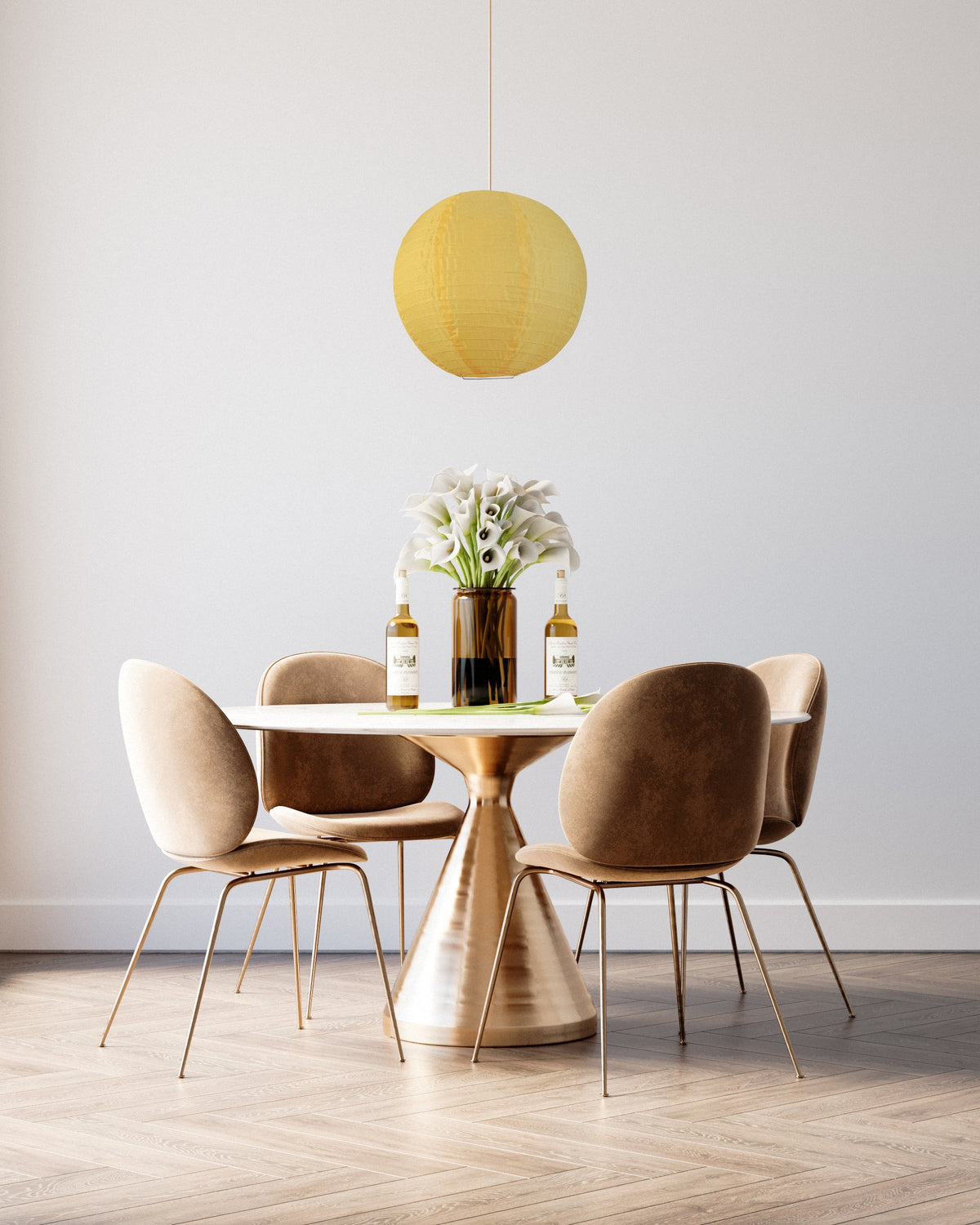 30&quot; Golden Yellow Jumbo Shimmering Nylon Lantern, Even Ribbing, Durable, Dry Outdoor Hanging Decoration