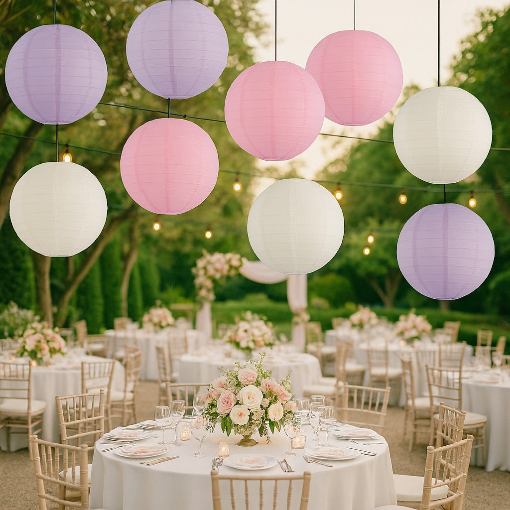 Dream Wedding Nylon Lantern Combo Variety Set (12 PACK)