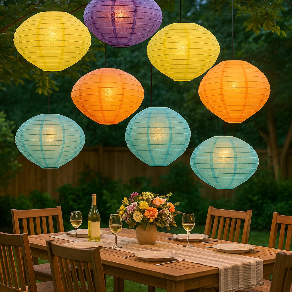 Electric Vibes Saturn Oval Lantern Combo Variety Set (12 PACK)