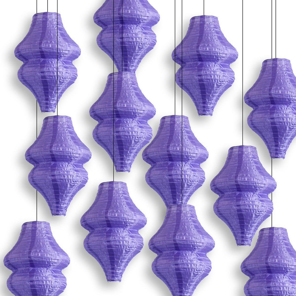 Purple Beehive Unique Shaped Nylon Lantern, 10-inch x 14-inch