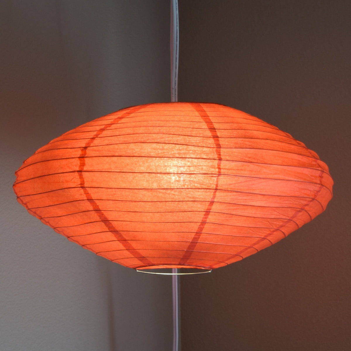 16" Red Saturn UFO Paper Lantern