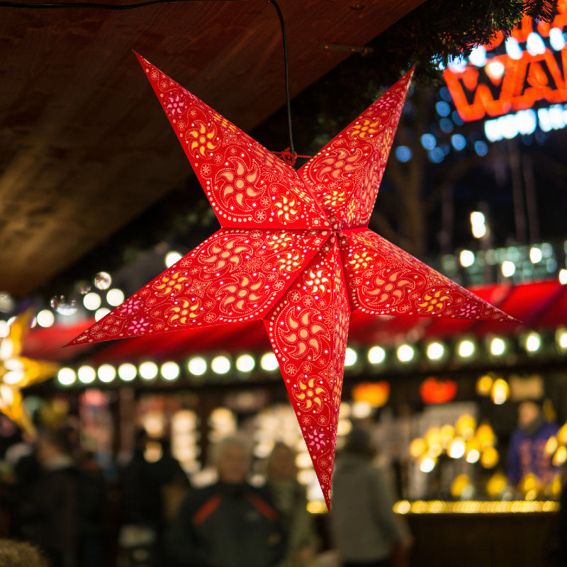 24&quot; Paper Star Lanterns 3-Pack Variety Designs Mystery Pack
