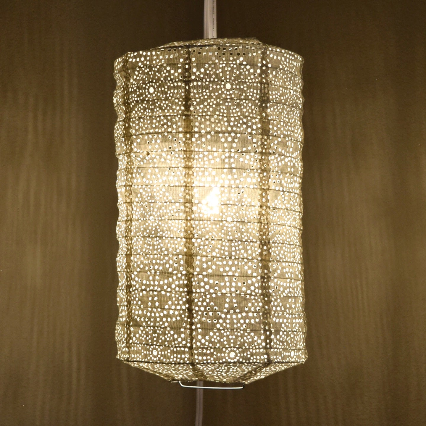 Cylinder Unique Shaped Tyvek Paper Lantern, Extra Durable, White