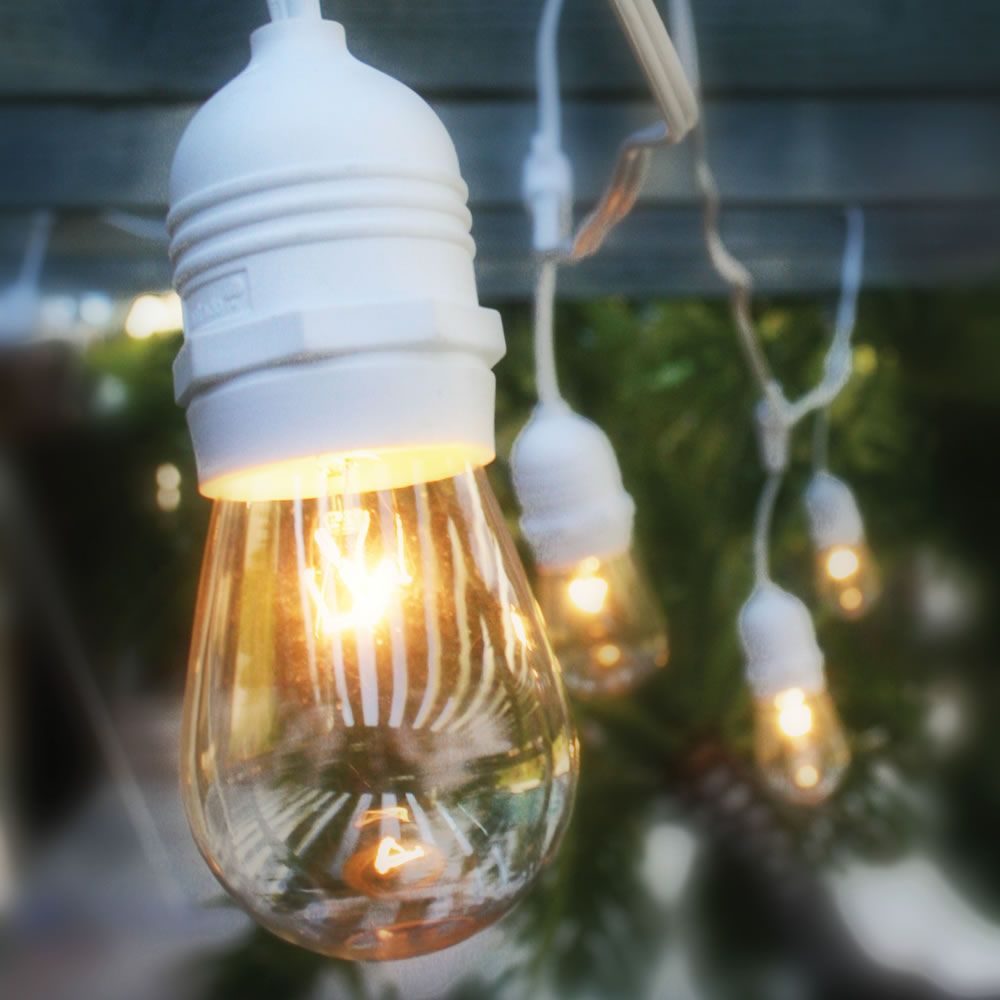 MoonBright 12&quot; Warm White Paper Outdoor Lantern String Light Set (10-PACK Combo Kit) - PaperLanternStore.com - Paper Lanterns, Decor, Party Lights &amp; More