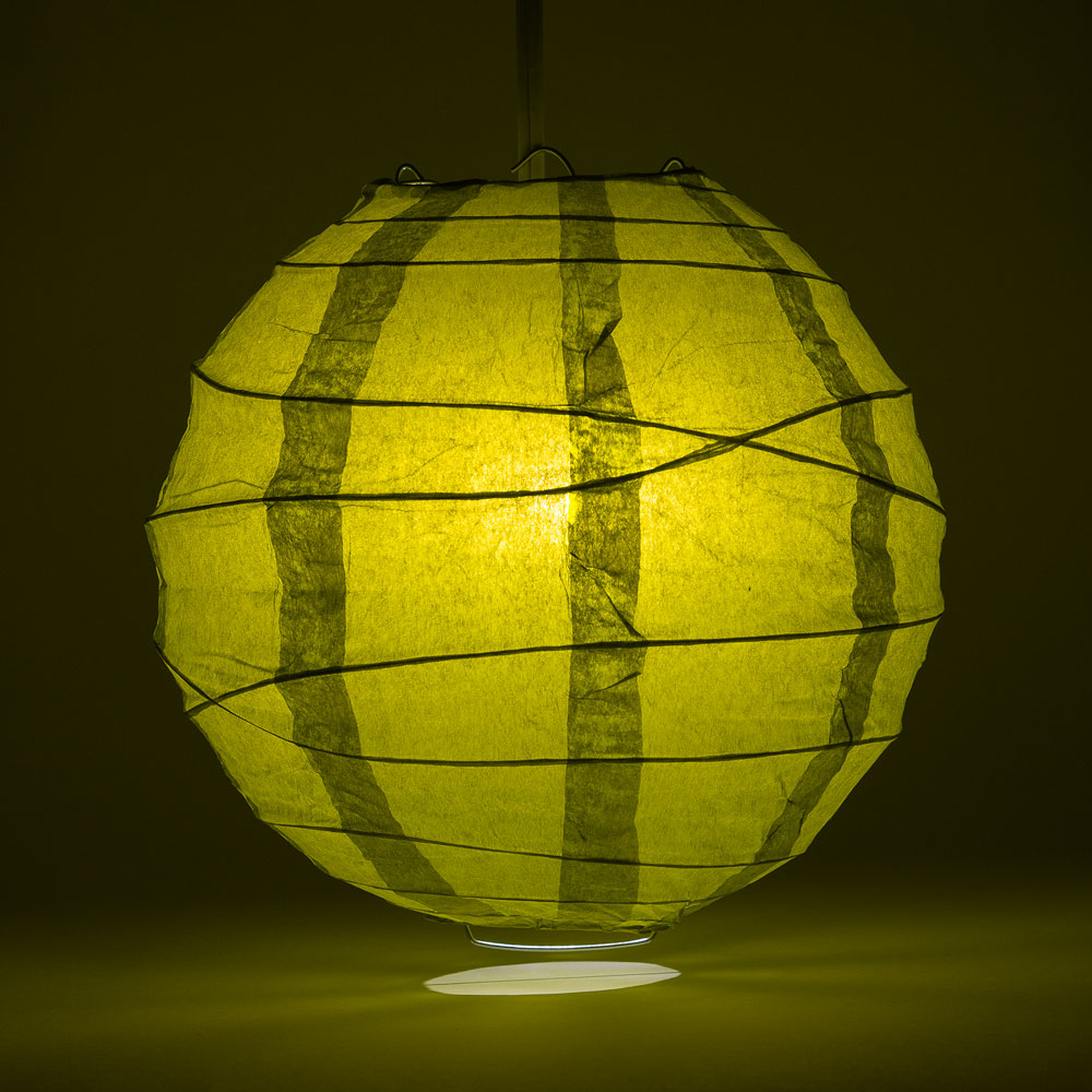 6&quot; Pear Round Paper Lantern, Crisscross Ribbing, Chinese Hanging Wedding &amp; Party Decoration - PaperLanternStore.com - Paper Lanterns, Decor, Party Lights &amp; More