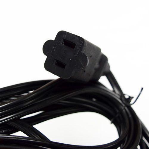 24 Socket Outdoor Commercial String Light Set, 54 FT Black Cord w/ 0.8-Watt Shatterproof LED Bulbs, Weatherproof SJTW