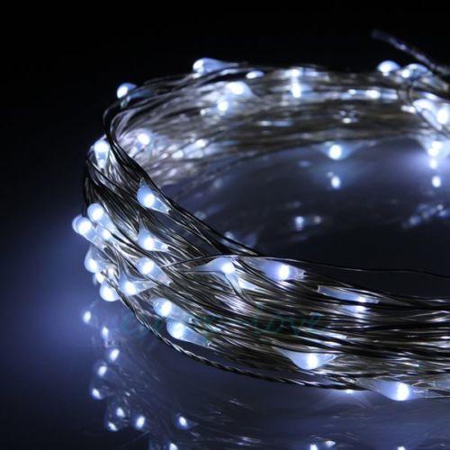 33 FT | 100 Cool White LED Waterproof Micro Fairy String Lights with AC Plug-In Power - PaperLanternStore.com - Paper Lanterns, Decor, Party Lights &amp; More