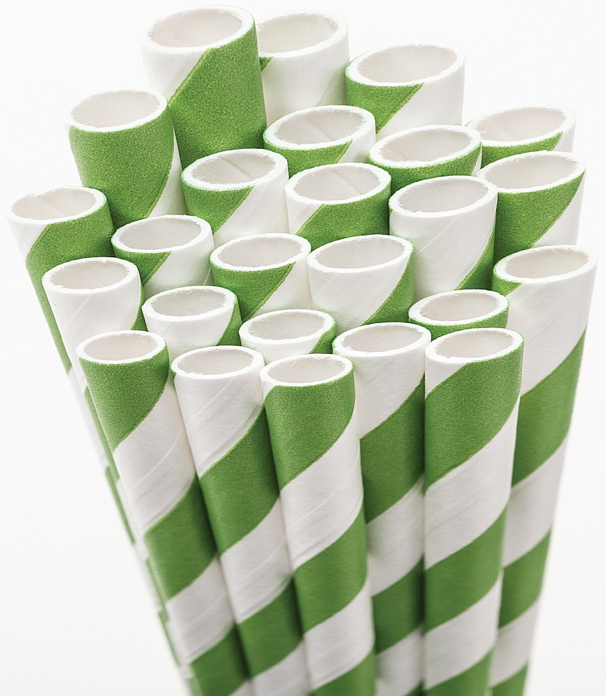Olive Green Paper Straws - 25 pack - PaperLanternStore.com - Paper Lanterns, Decor, Party Lights &amp; More