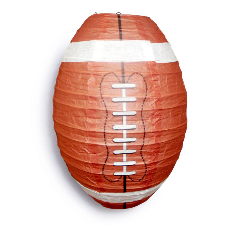 Football Paper Lantern Shaped Sports Hanging Decoration Novelty for Super Parties - PaperLanternStore.com - Paper Lanterns, Decor, Party Lights & More