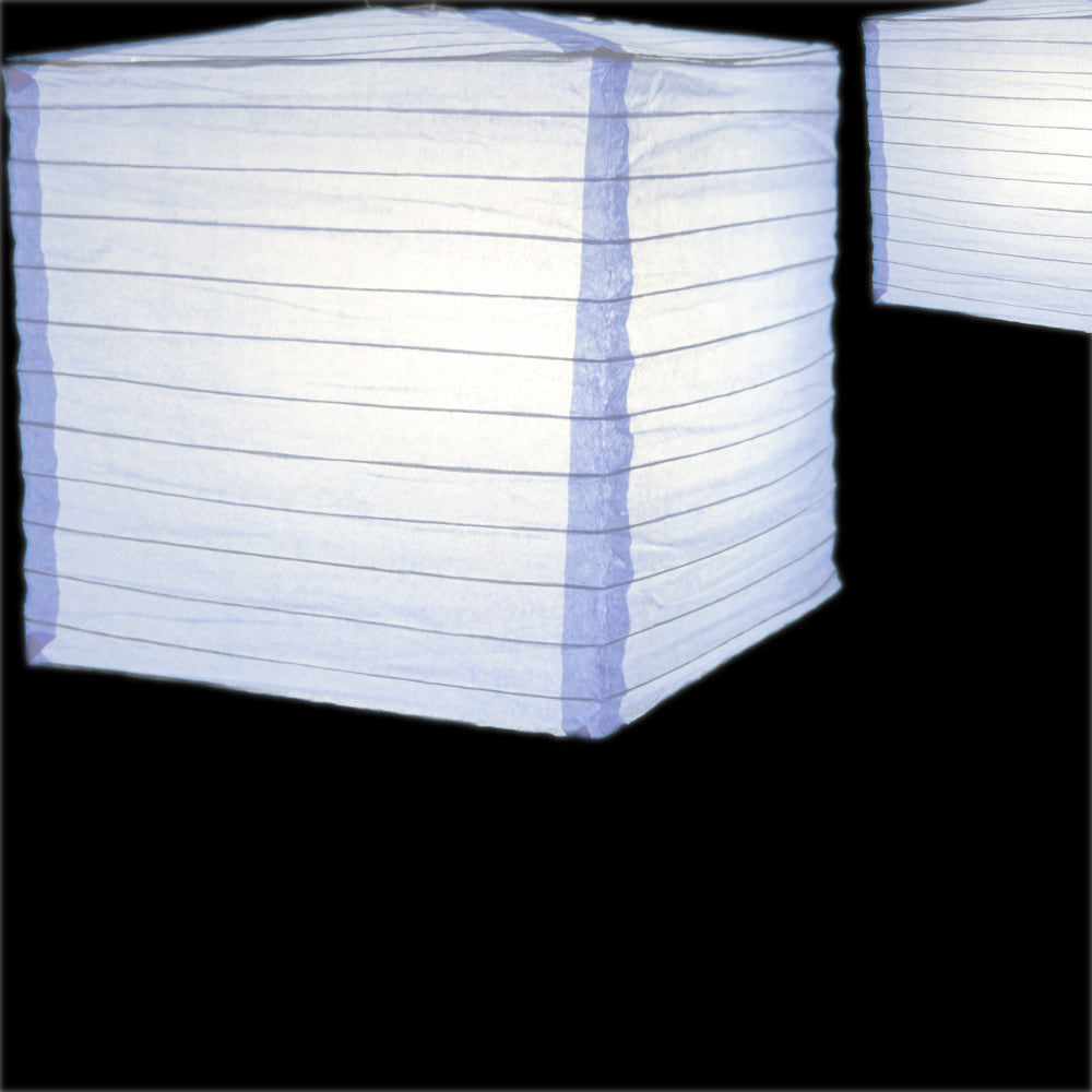 10&quot; Lavender Square Shaped Paper Lantern