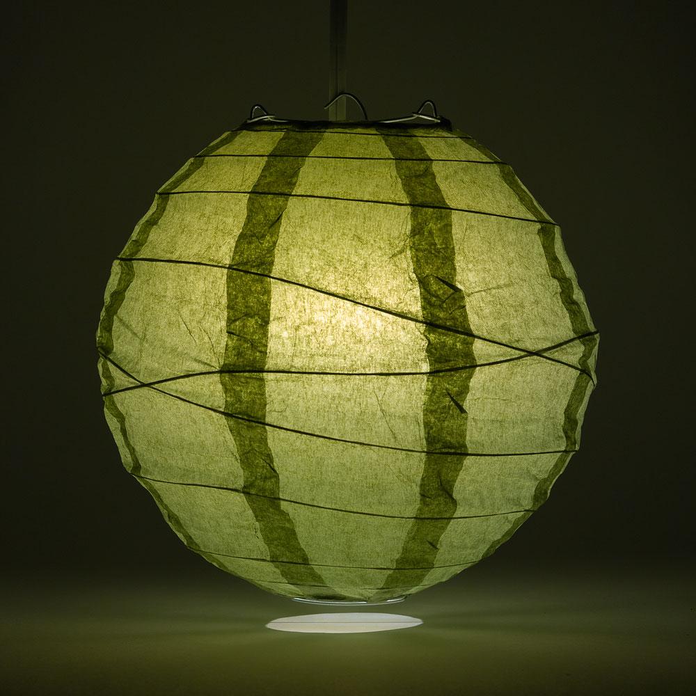 Green Party Pack Crisscross Paper Lantern Combo Set (10 pc Set)