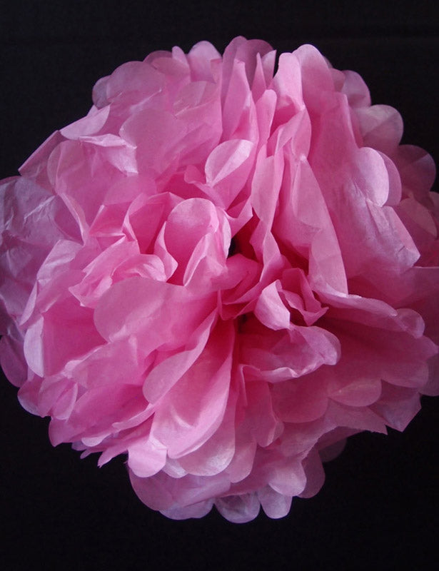 EZ-Fluff 12&quot; Pink Passion Tissue Paper Pom Poms Flowers Balls, Decorations (4 PACK) - PaperLanternStore.com - Paper Lanterns, Decor, Party Lights &amp; More