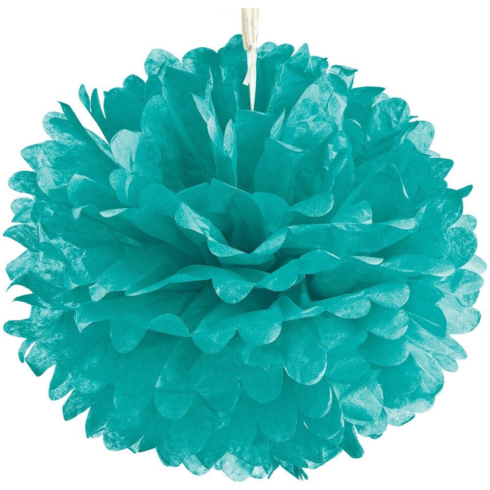 Robin Egg 15 Inch Tissue Paper Flower Pom Pom - PaperLanternStore.com - Paper Lanterns, Decor, Party Lights &amp; More