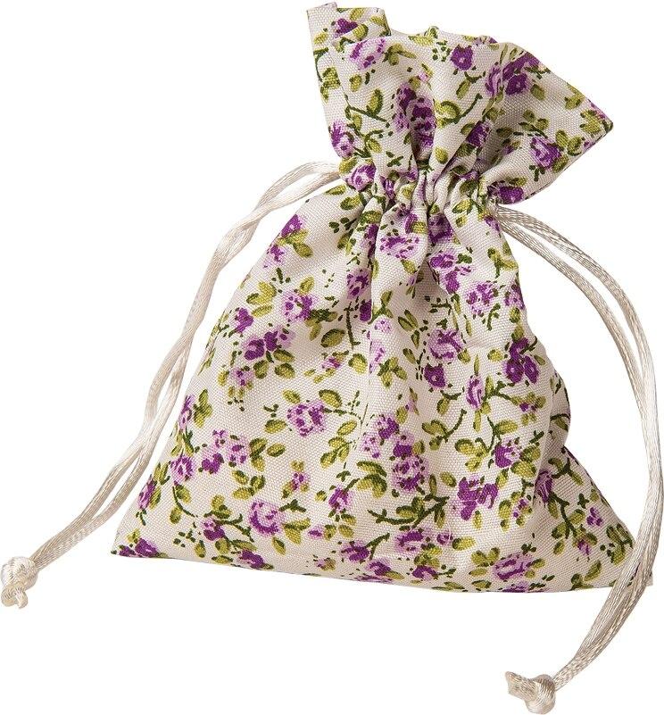 Purple Floral Favor Bag, Set of 10 - PaperLanternStore.com - Paper Lanterns, Decor, Party Lights & More