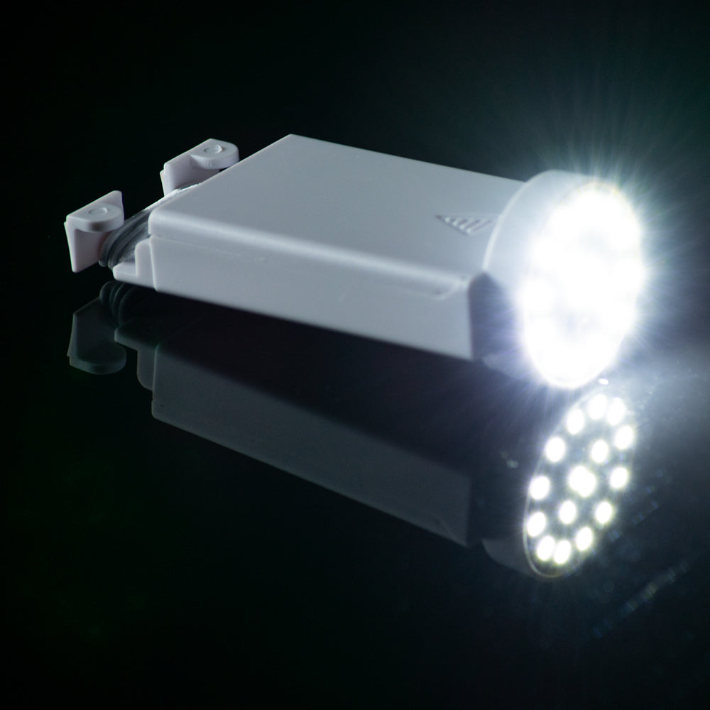 Fantado MoonBright™ 16-LED Hanging Battery Light For Paper Lanterns, White (Battery Powered) - PaperLanternStore.com - Paper Lanterns, Decor, Party Lights & More