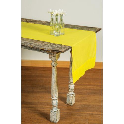 Buttercup Yellow Cotton Voile Table Runner - PaperLanternStore.com - Paper Lanterns, Decor, Party Lights &amp; More