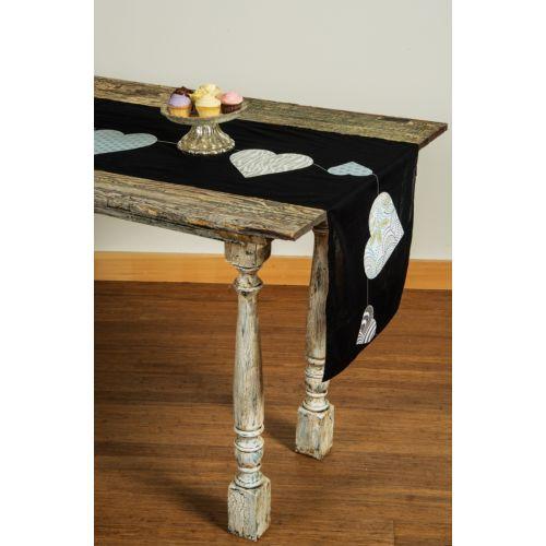 Black Tie Cotton Voile Table Runner - PaperLanternStore.com - Paper Lanterns, Decor, Party Lights &amp; More