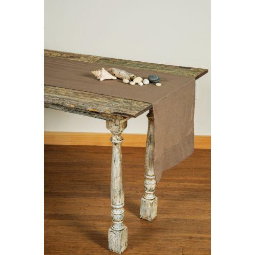 Driftwood Grey Cotton Voile Table Runner - PaperLanternStore.com - Paper Lanterns, Decor, Party Lights &amp; More